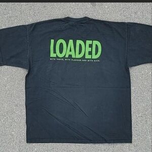 Vtg 2000s Loaded Soda Graphic T-Shirt XL Gildan Ultra Cotton Black Streetwear